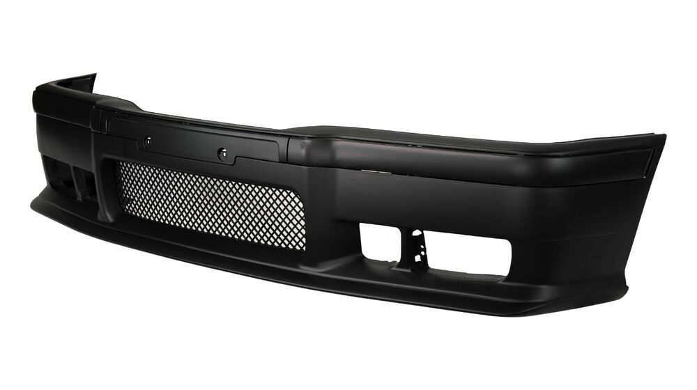 For BMW 92-98 E36 3 Series, M3 Style Front Bumper w/ Lower Grille