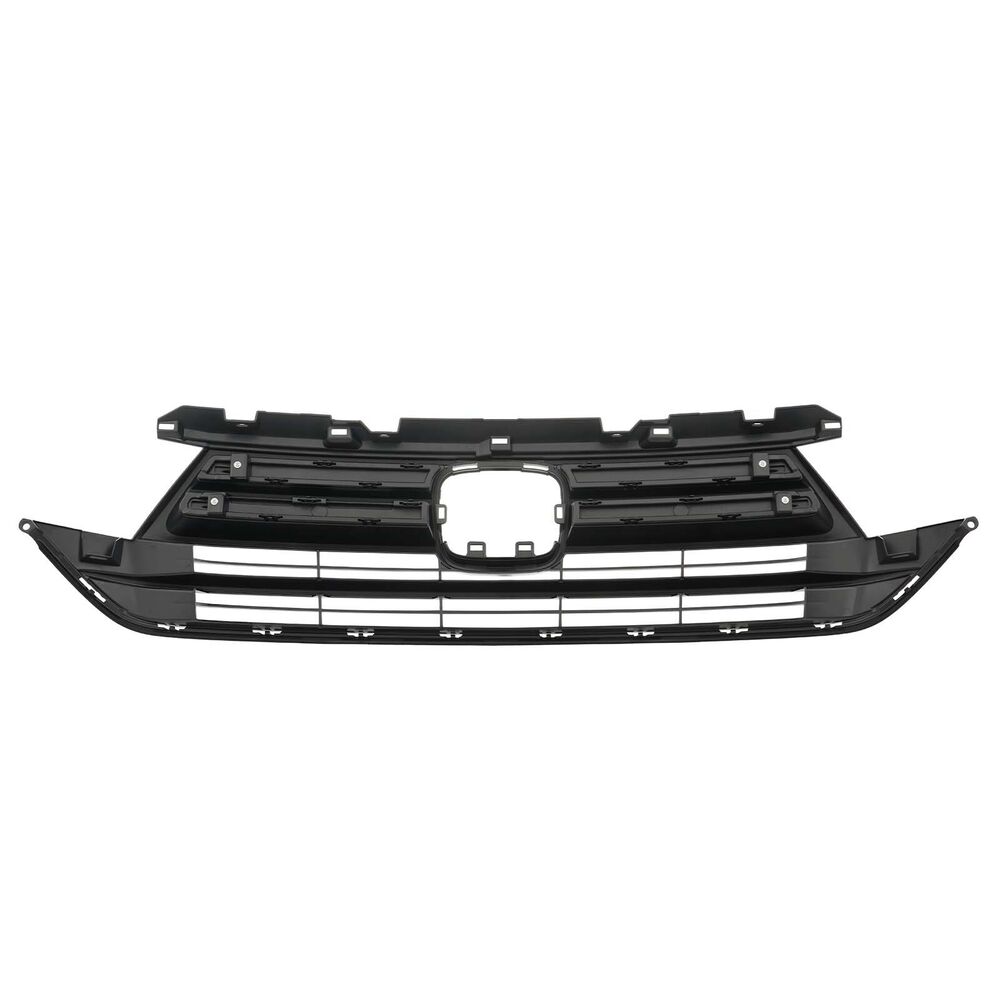 Front ABS Black Upper Grille Grill Chrome Molding For Honda Odyssey 2021-2023