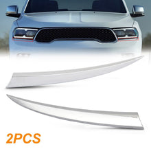 Load image into Gallery viewer, Pair Chrome Grille Headlight Molding Trim For Dodge Durango 2021 2022 Left+Right