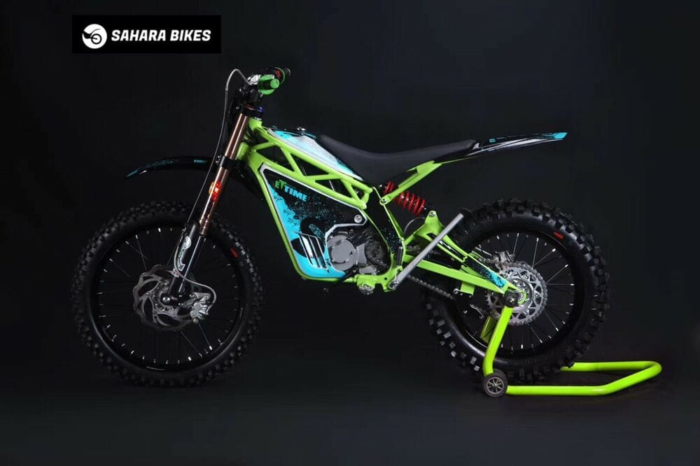 Sahara Bikes 72V 40A Electric Off-Road Motocross Motorcycle Dirt Bike For Adults 60+MPH