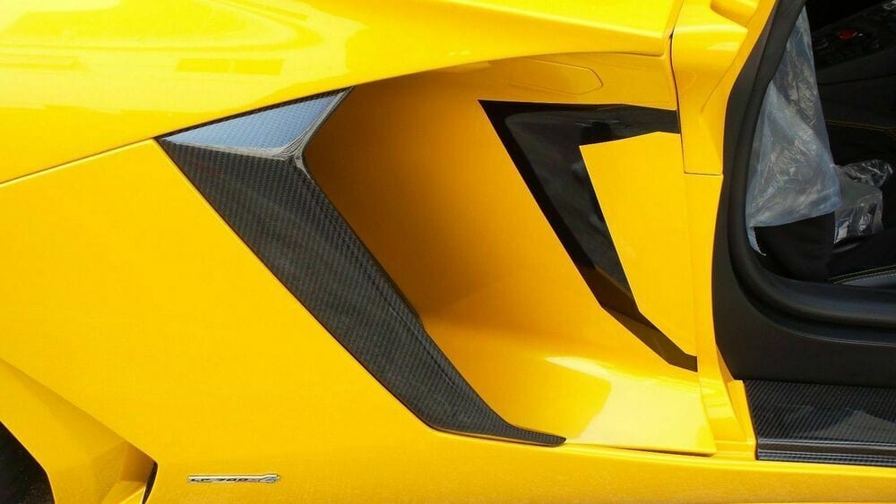 Forged LA Aftermarket Carbon Fiber Side Vent Air Intake Cover For Lamborghini Aventador