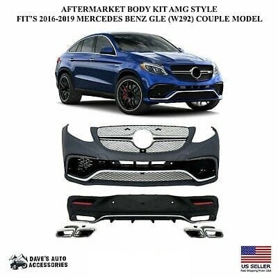 Forged LA Aftermarket Full Body Kit AMG Style For 16-19 Benz GLE63 Coupe Bumper Diffuser