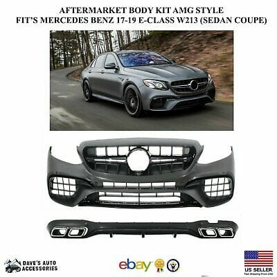 Aftermarket Products Aftermarket Full Body Kit "AMG Style" For 17-19 Mercedes Benz E-Class W213 E63