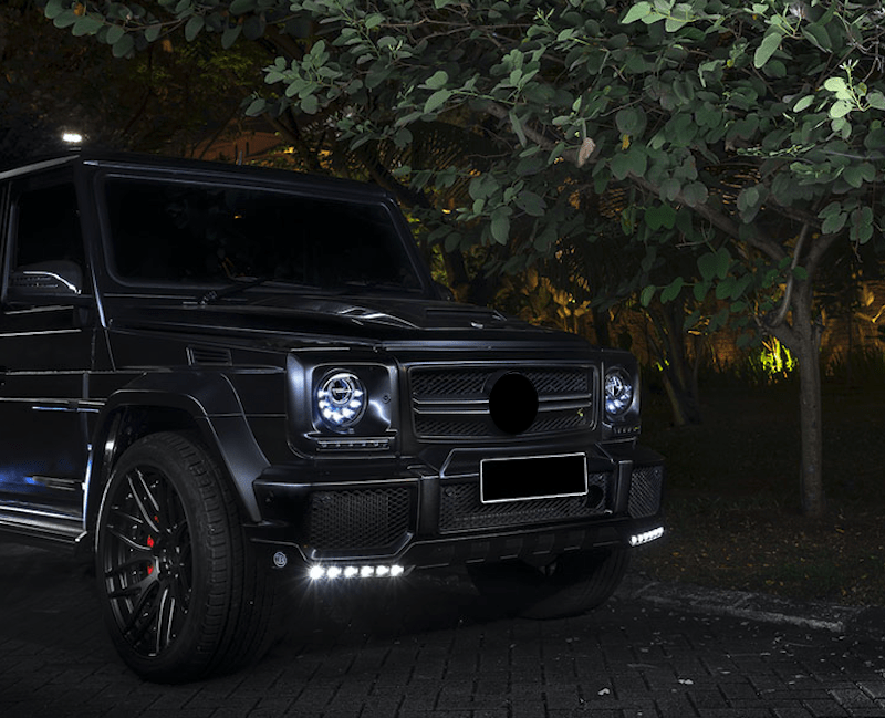 Forged LA AFTERMARKET M-STYLE HEADLIGHTS PROJECTOR FIT 89-06 G-CLASS G63 G55 G550 W463 AMG