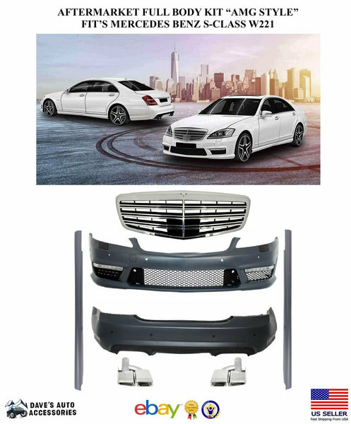 Mercedes W204 Tuning set of S63 AMG body kits – buy in the online shop of