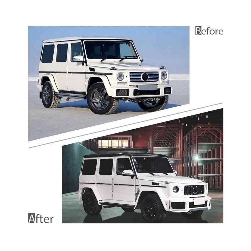 Forged LA Aftermarket W463 to G63 Full Conversion Facelift Bodykit to 2020 B-STYLE G63 G55