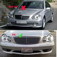Load image into Gallery viewer, Forged LA AMG Style Bumper Clear Fog Lights For Mercedes Benz W203 C32 C55