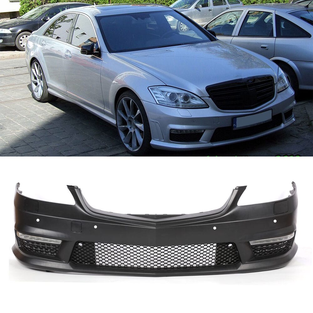 Forged LA AMG style Front Bumper W PDC W/DRLs for Mercedes Benz S-Class W221 S550 S600