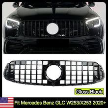 Load image into Gallery viewer, Forged LA Black GT R Style Front Grille For Mercedes W253/X253 GLC300 GLC43 AMG 2020+