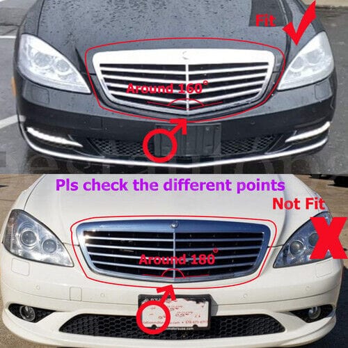 Forged LA Chrome AMG Style Front Grille Grill for Mercedes Benz S-Class W221 2010-2013