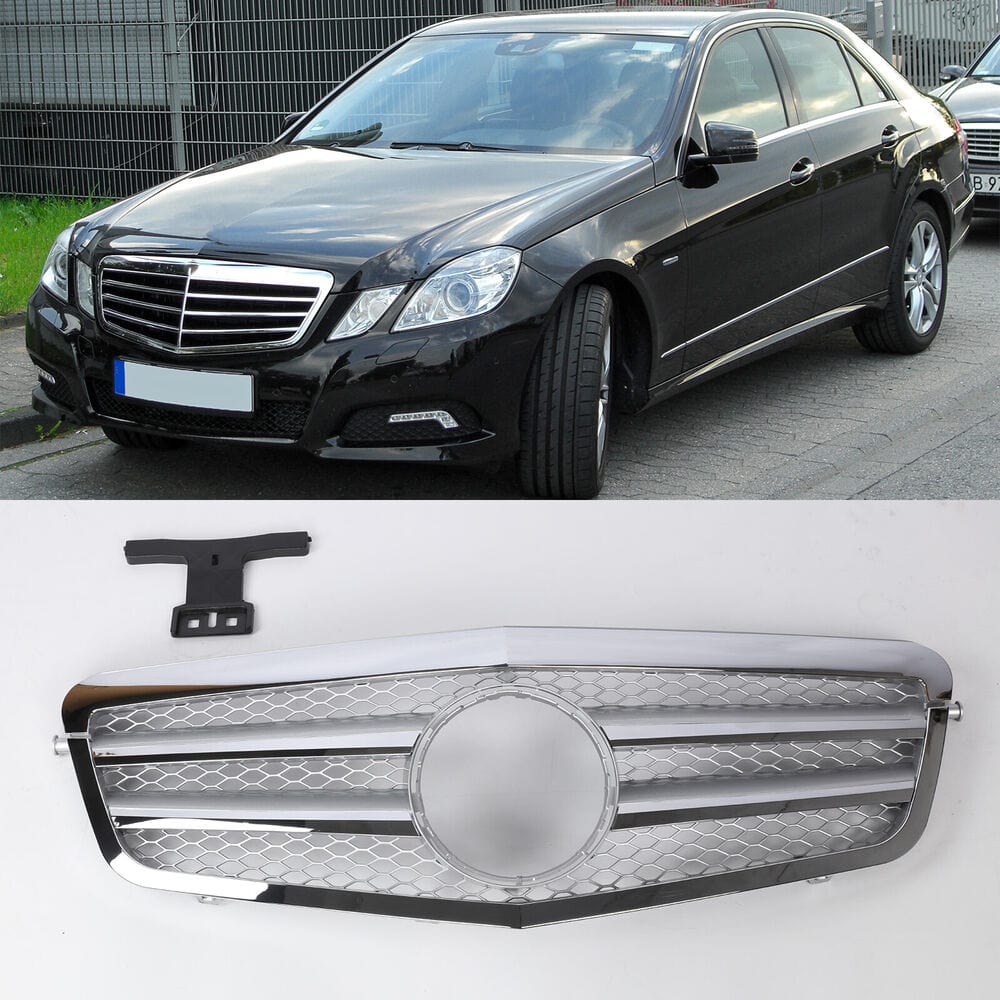 Forged LA Chrome Front Grille Grill for Mercedes Benz E-Class W212 E350 63AMG 2010-2013