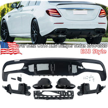 Load image into Gallery viewer, Forged LA E63 AMG TYPE REAR DIFFUSER W/EXHAUST TIPS for MERCEDES BENZ W213 E CLASS 2016-20