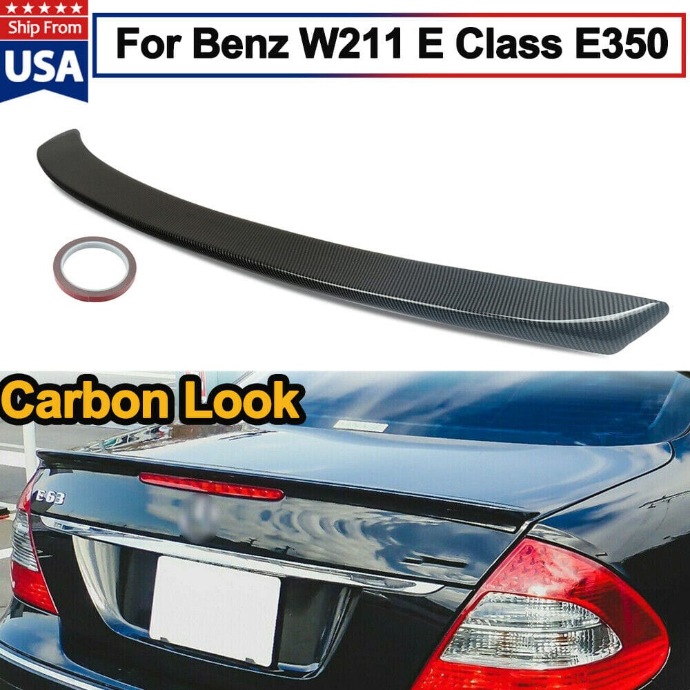 Forged LA For 03-09 Benz E-Class W211 E350 E63 AMG Style Rear Spoiler Carbon Color Spoiler