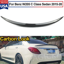Load image into Gallery viewer, Forged LA FOR 2015-2020 2021 MERCEDES BENZ W205 C300 C400 CARBON LOOK TRUNK SPOILER WING