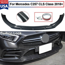 Load image into Gallery viewer, Forged LA FOR 2018+ MERCEDES-BENZ CLS CLASS C257 FRONT BUMPER SPLITTER CARBON FIBER STYLE