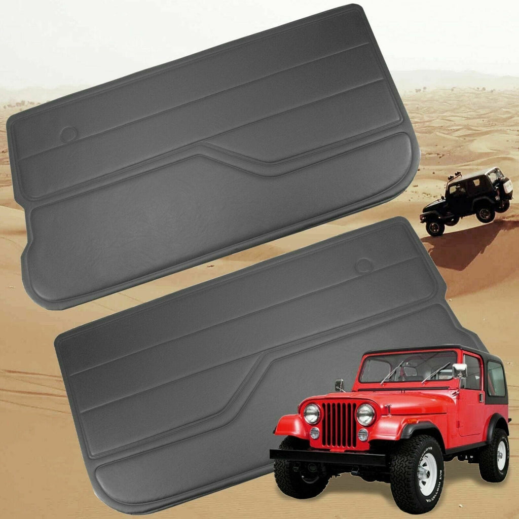 Forged LA For Jeep Wrangler YJ 1987-1995 Dark Gray Charcoal Door Panels Front Left & Right