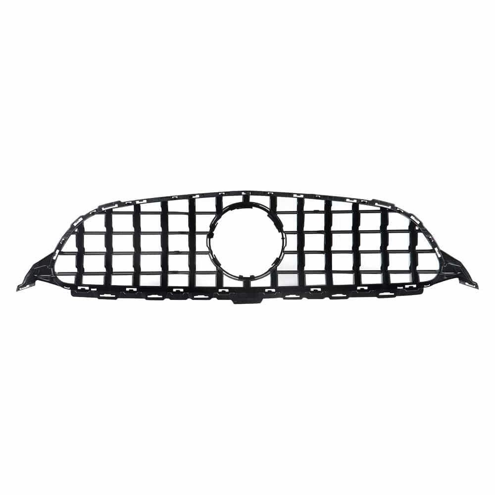 Forged LA For Mercedes Benz C Class W205 2014-2018 AMG Style Shiney Black GT R Hood Grille