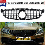 For Mercedes Benz W205 C63 C63S AMG 2019 2020 Only Front Grille GTR Panamericana