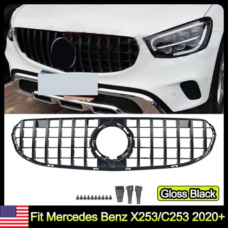 Forged LA For Mercedes Benz W253/X253 2020+ Front Bumper Hood Grille GT Style Gloss Black
