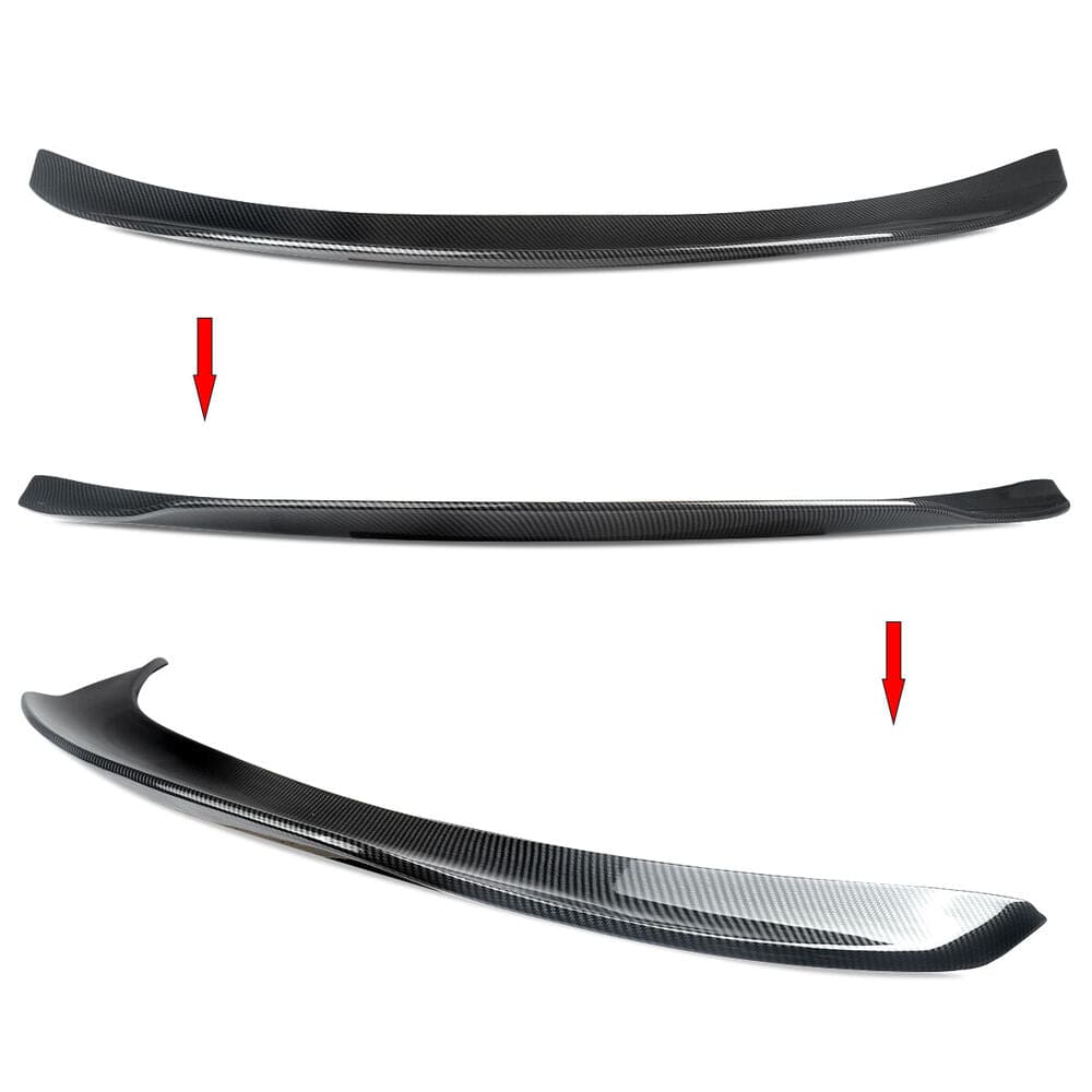 Forged LA FOR MERCEDES C CLASS W205 SALOON 4D PSM REAR TRUNK BOOT LID SPOILER CARBON LOOK
