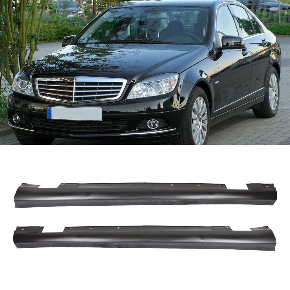 Forged LA New Side Skirt Rocker Molding For Mercedes-Benz C-Class W204 2008-2013