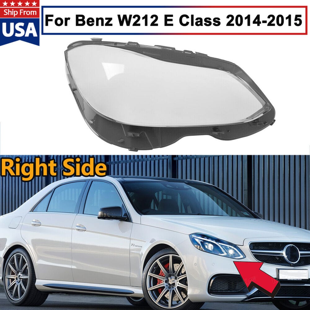 Forged LA Right Side Headlight Cover Clear Lens For Benz W212 E-Class E350 E550 2014- 2015