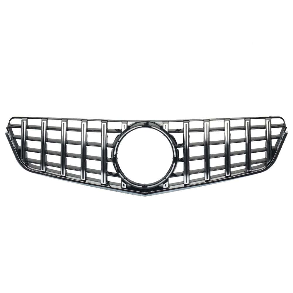 Forged LA Silver GT Main Upper Grille For 2009-2013 Mercedes Benz E Class W207 C207 COUPE