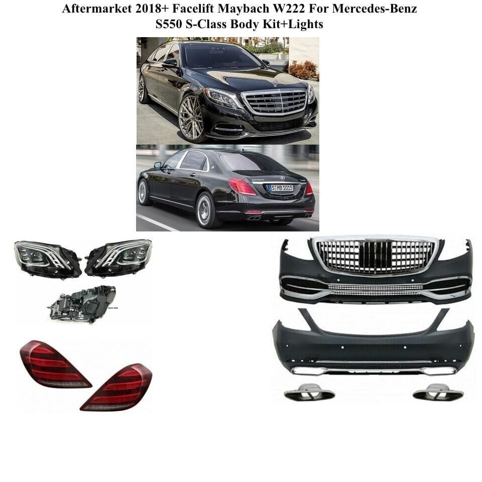 Forged LA VehiclePartsAndAccessories Aftermarket 18+ Facelift Maybach Body Kit W222 For Mercedes-Benz S550 S-Class