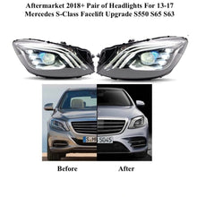 Load image into Gallery viewer, Forged LA VehiclePartsAndAccessories Aftermarket 2018+ Pair of Headlight For 13-17 Mercedes S-Class Facelift S550,S65