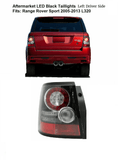 Aftermarket Range Rover Sport 2005-2013 L320 LED Tail Light Black Left Driver
