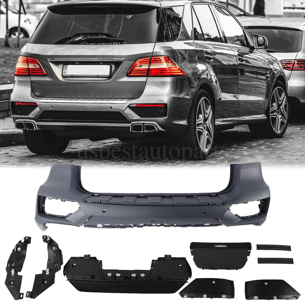 Forged LA VehiclePartsAndAccessories AMG Style Rear Bumper Kit For Mercedes Benz W166 ML350 2012-2014
