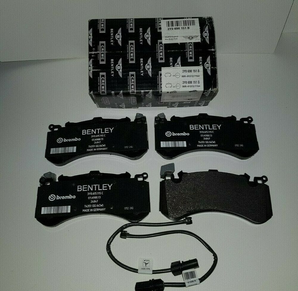 Genuine Bentley VehiclePartsAndAccessories Bentley Mulsanne Front Brake Pads & Sensors - Genuine