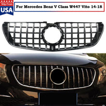 Load image into Gallery viewer, Forged LA VehiclePartsAndAccessories Black+Chrome GT Grill For 2014-2018 Mercedes Benz V Class W447 V250 V260 Viano