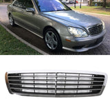 Fit Mercedes Benz S-Class 03-06 W220 S500 S600 S55AMG Silver Front Grille Grill