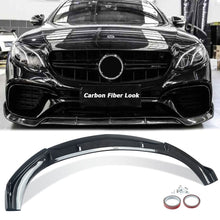 Load image into Gallery viewer, Forged LA VehiclePartsAndAccessories FOR MERCEDES E CLASS FRONT SPLITTER LIP W213 C238 2016-2019 CARBON FIBER STYLE