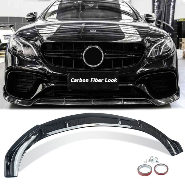 For Mercedes E Class Front Splitter Lip W213 C238 2016-2019 Carbon Fiber  Style