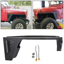 Load image into Gallery viewer, Forged LA VehiclePartsAndAccessories Front Fender Flares Rock Guard LED Eagle Lights Fit 87-95 Jeep Wrangler YJ