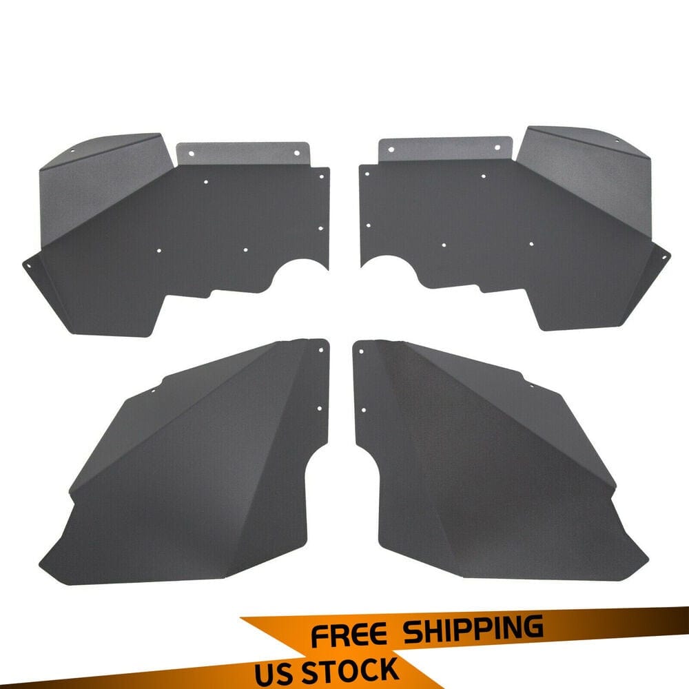 Forged LA VehiclePartsAndAccessories Front Inner Fender Liners Right & Left for Jeep JK Wrangler 2007-2018