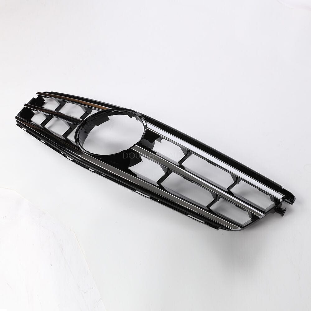 Forged LA VehiclePartsAndAccessories Grill Grille Black Silver For Mercedes Benz C200 C250 C300 W204 08-14