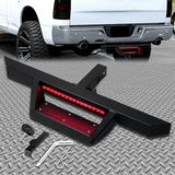 KUAFU Hitch Step Bar Bumper Guard W/ LED Brake Light For 2