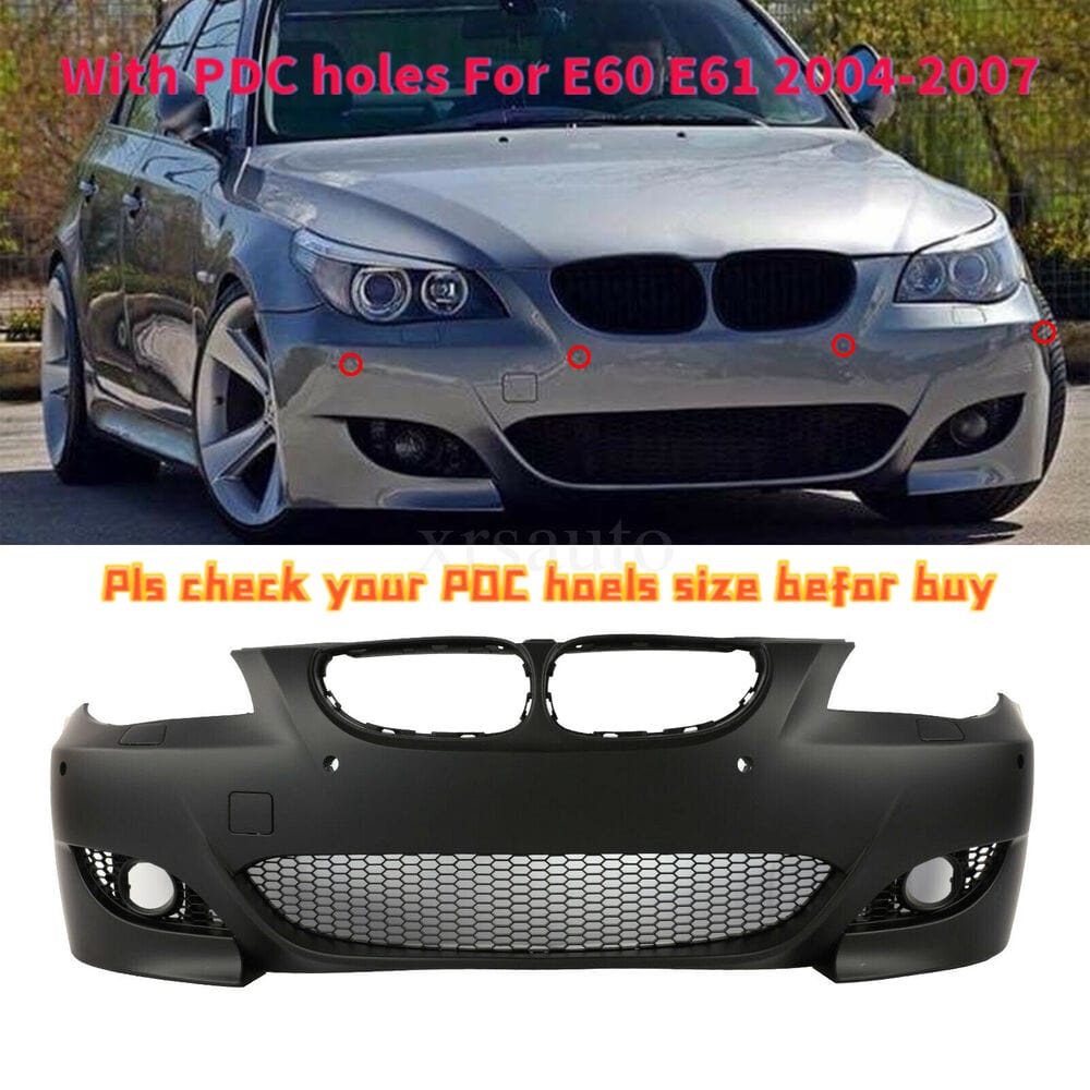 M5 Style Bumper Cover Kit For BMW E60 E61 525i 530i 550i With PDC Hole –  Daves Auto Accessories