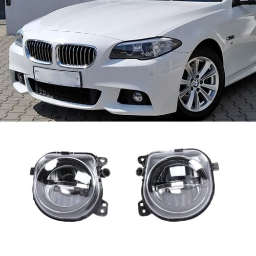 BMW VehiclePartsAndAccessories Pair Front LED DRL Fog Lights Lamps For BMW 5 Series F10 F07 LCI CT GT 2014-2017