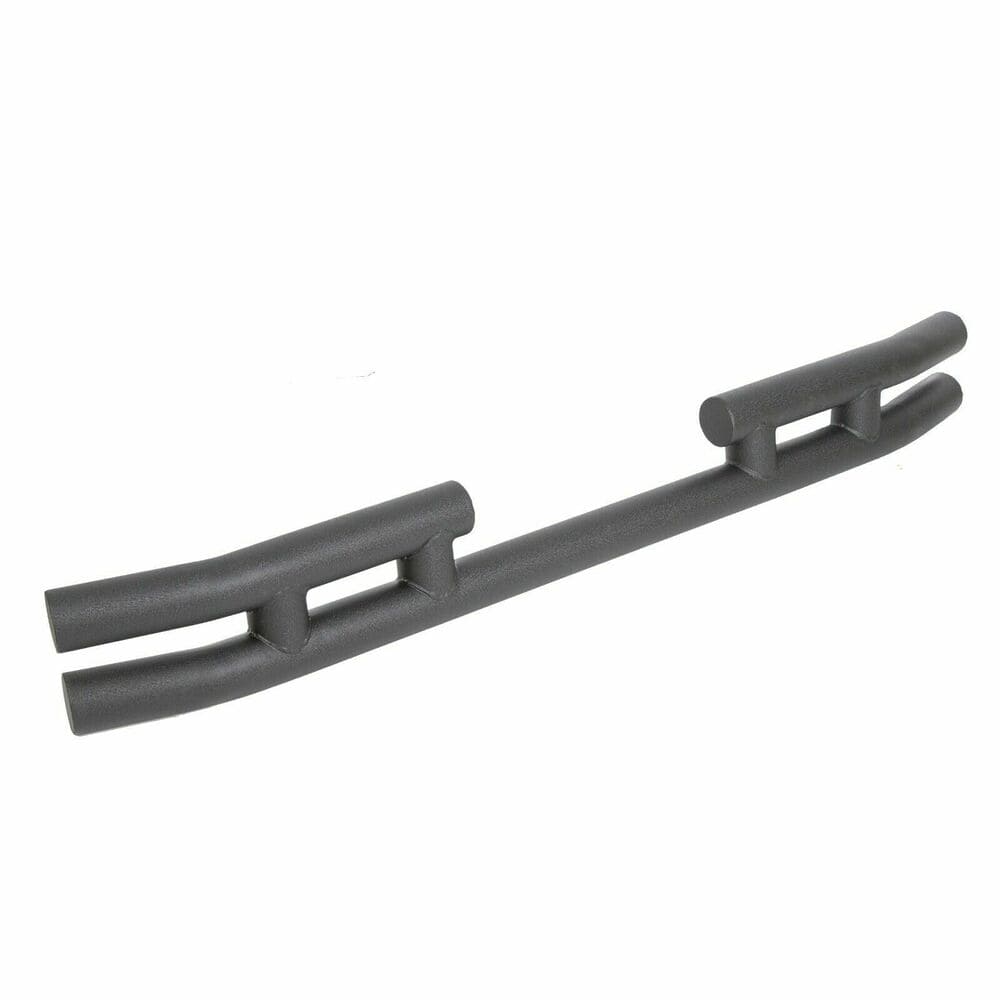 Forged LA VehiclePartsAndAccessories Textured Black Rear Double Tube Bumper For 97-06 TJ / 86-96 YJ Jeep Wrangler New