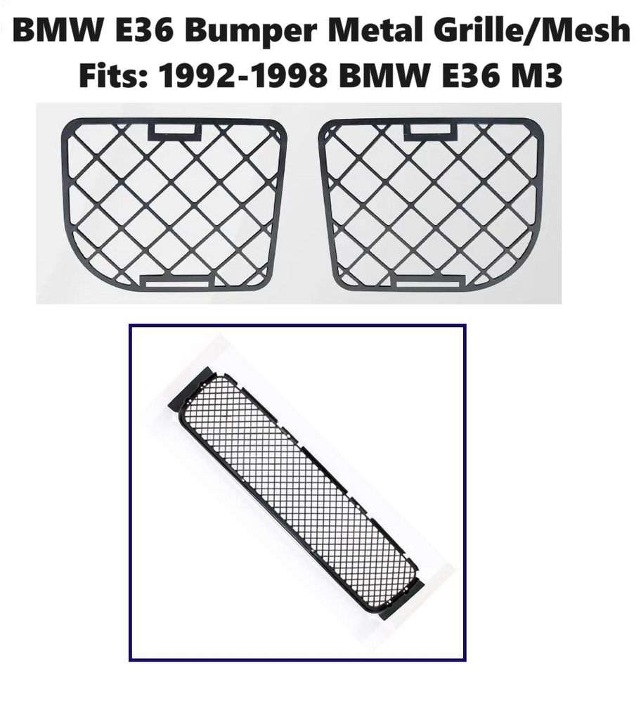 Daves Auto Accessories 1992-98 BMW E36 M3 LOWER CENTER REPLACEMENT FRONT BUMPER MESH GRILLE COVER GRILL