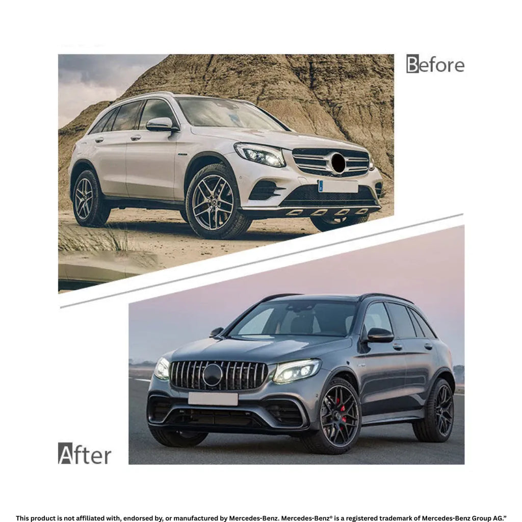 Daves Auto Accessories 2016-2019 Mercedes Benz GLC X253 & C253 Coupe To GLC63 AMG Front Bumper Kit