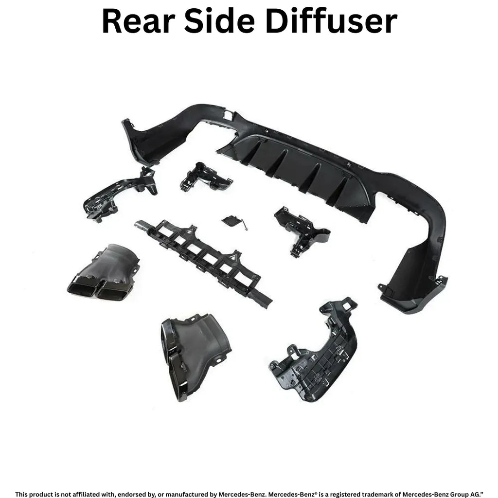 Daves Auto Accessories 2016-2019 Mercedes Benz GLC X253 To GLC63 AMG Diffuser Kit