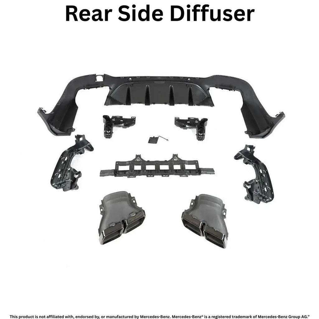 Daves Auto Accessories 2016-2019 Mercedes Benz GLC X253 To GLC63 AMG Diffuser Kit