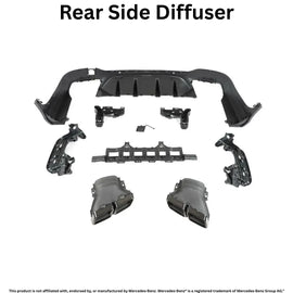 Daves Auto Accessories 2016-2019 Mercedes Benz GLC X253 To GLC63 AMG Diffuser Kit