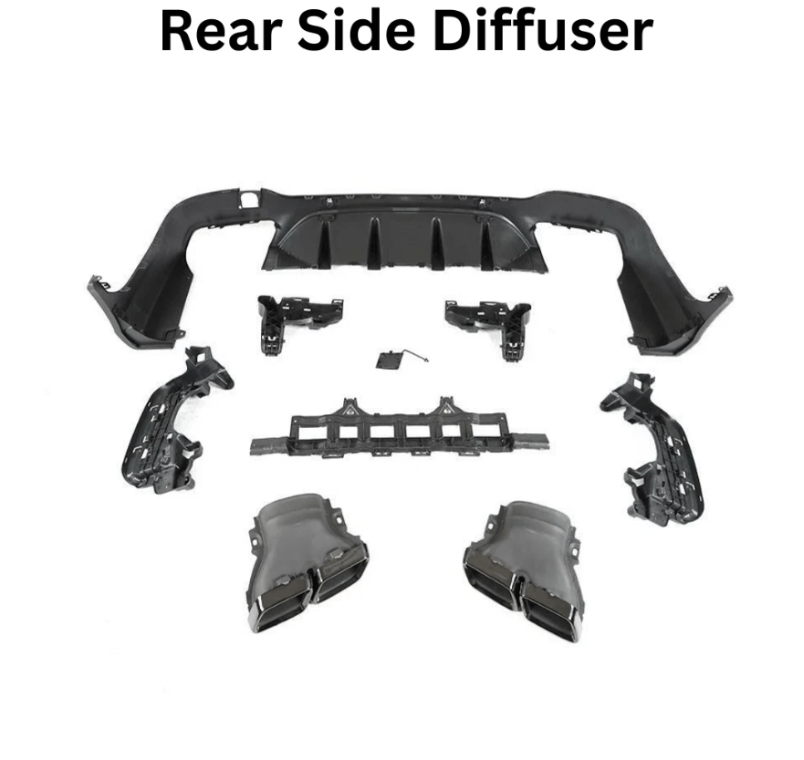 Daves Auto Accessories 2016-2019 Mercedes Benz GLC X253 To GLC63 AMG Front Bumper & Rear Diffuser Kit