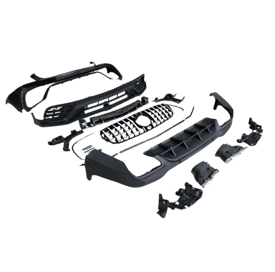 Daves Auto Accessories 2016-2019 Mercedes Benz GLC X253 To GLC63 AMG Front Bumper & Rear Diffuser Kit